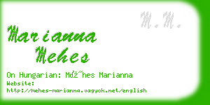 marianna mehes business card